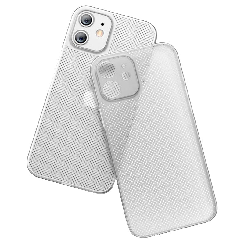 PP Phone Case for iPhone 12 6.1 inch Ultra Thin Breathable Hollow Hole Heat Dissipation Mesh Back Cover PP Phone Case for iPhone 12 6.1 inch Ultra Thin Breathable Hollow Hole Heat Dissipation Mesh Back Cover